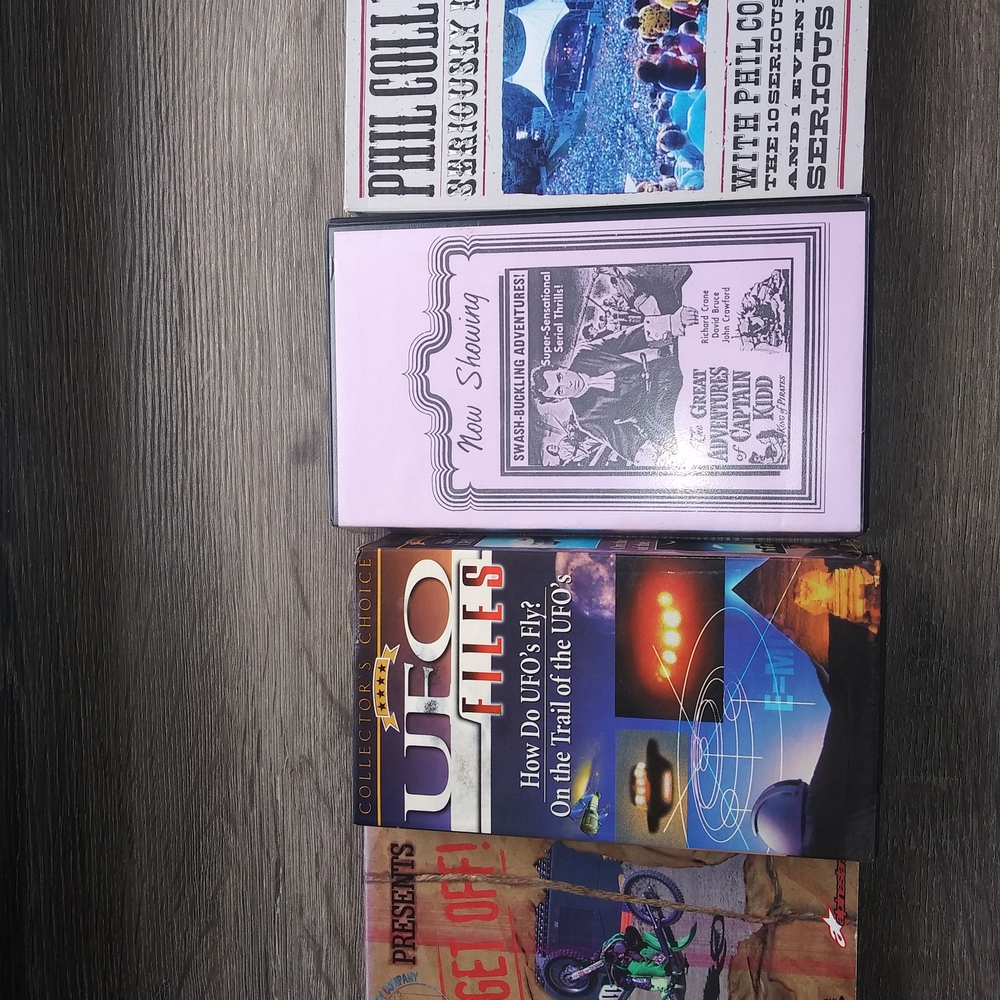 Lot Get Off! VHS Full Throttle Productions Best Crashes Dirt Bike Ufo Vintage